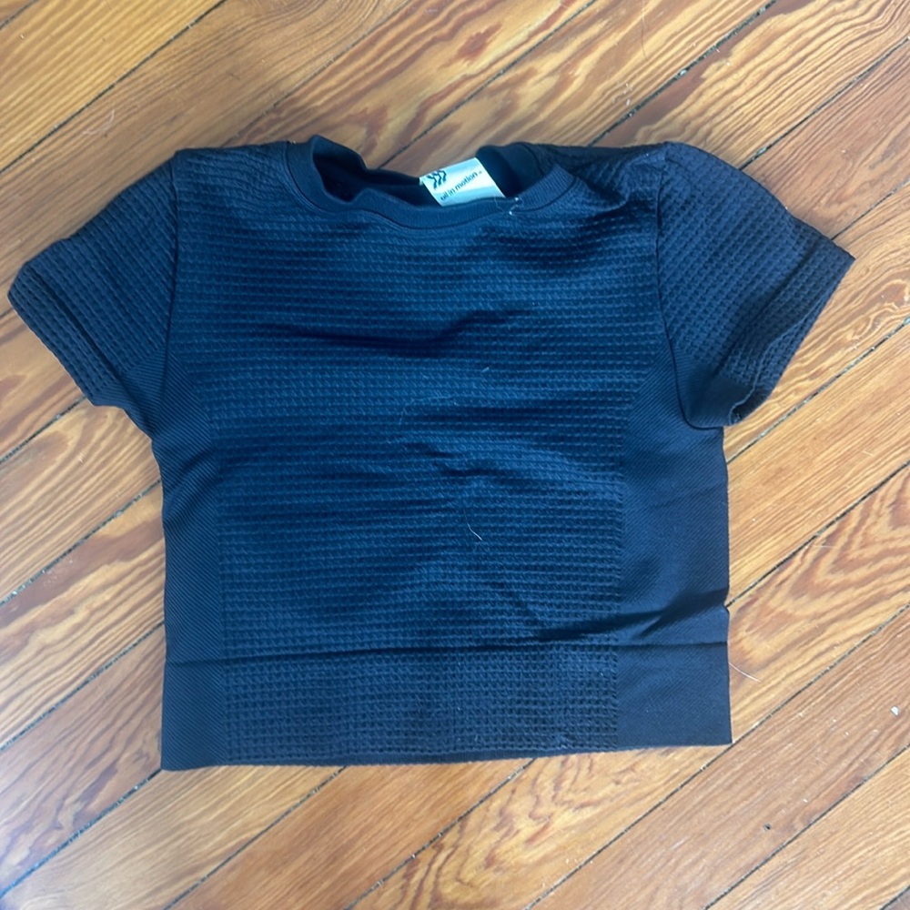 All in Motion black tee